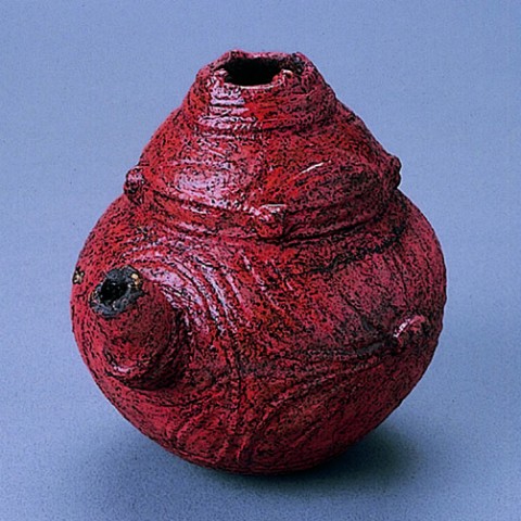 Lacquered spouted vessel, Kakinoshima Site