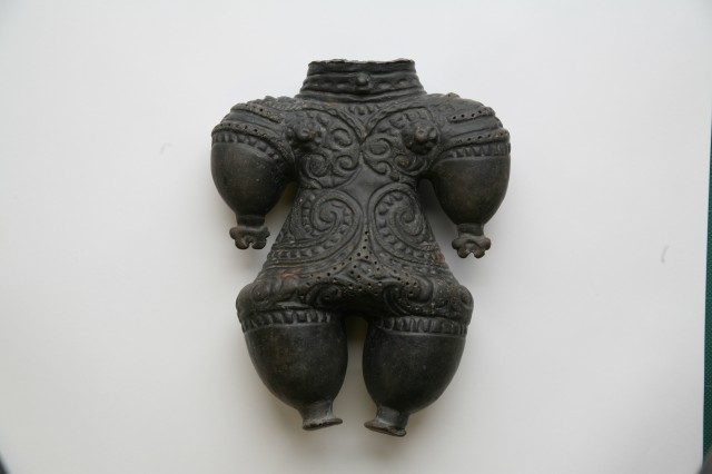 Goggle-eyed clay figurines