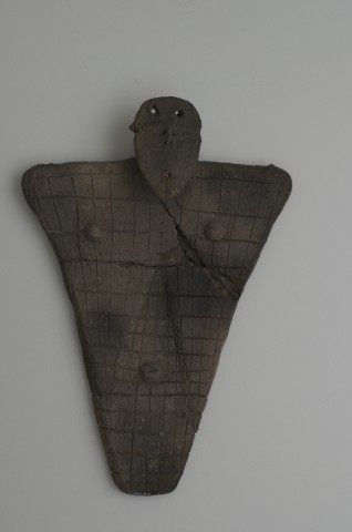 Flat clay figure
