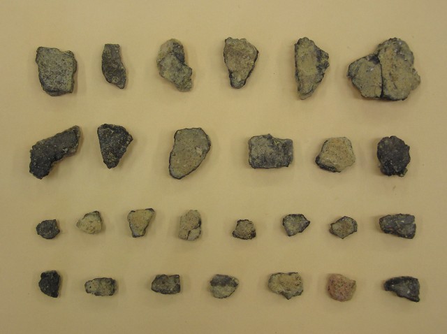 Potshards excavated from the Odai-Yamamoto Site