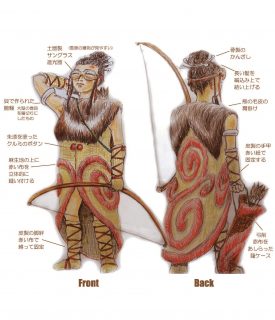 縄文の月の女神デザイン