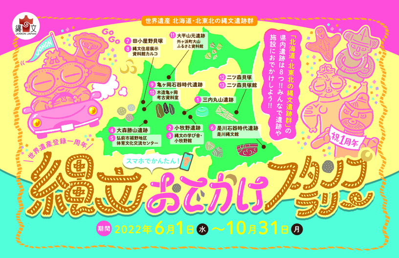 縄文おでかけスタンプラリー2022